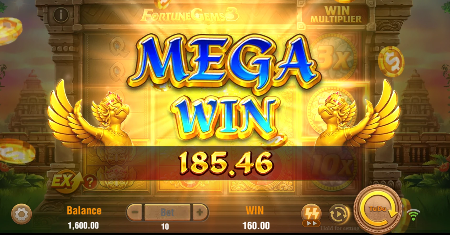 Fortune gems 3 mega win.
