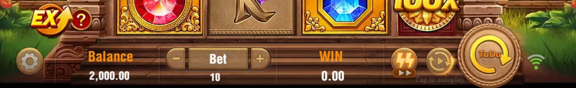 Fortune gems 500 interface.