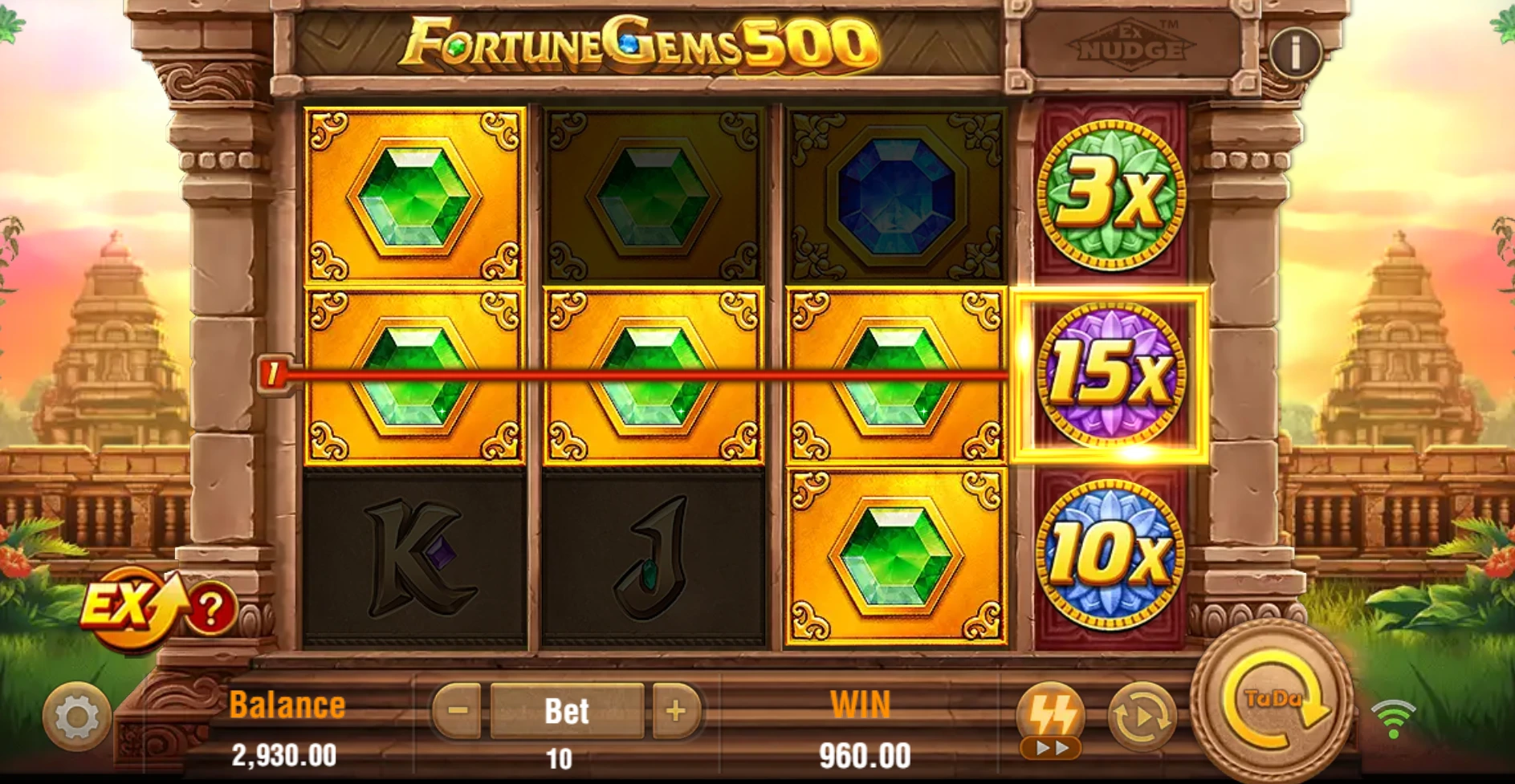 Fortune gems 500 win.